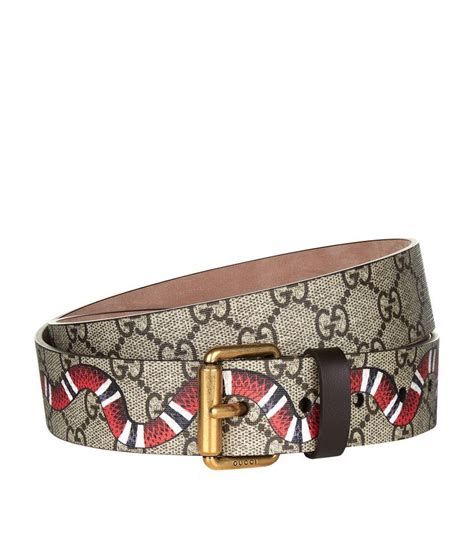 yellow mens belt gucci|Gucci snake belt men's.